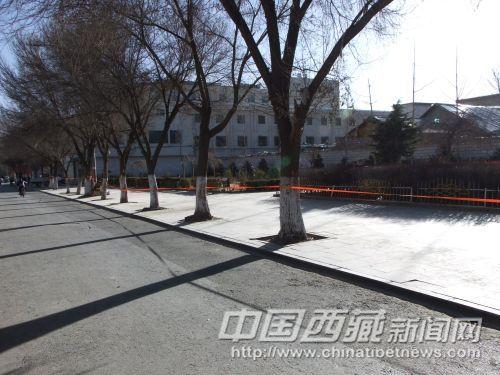 2月10日下午，记者在娘热路水果蔬菜批发市场对面拍摄到的情景。