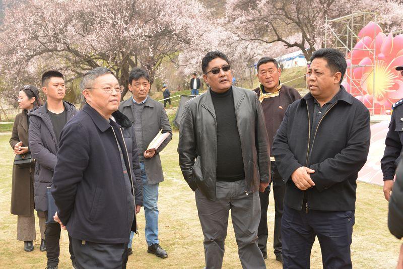 图为多布庆常委前往“林芝第十九届桃花文化旅游节”现场指导活动安保工作1.jpg