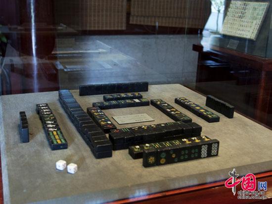 木质麻将。李中华摄影