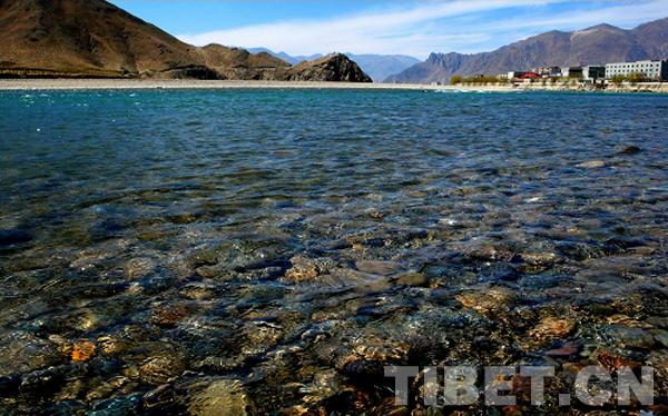 河水清澈见底