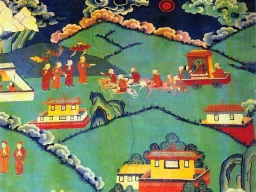 布达拉宫壁画 最艳丽的风景