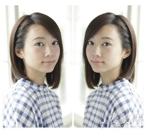  2014流行扎发扭转发束正面对抗编发