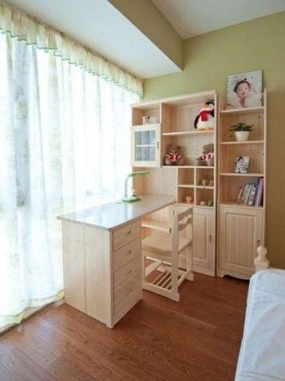 小清新三居室设计 原木风格装修效果图
