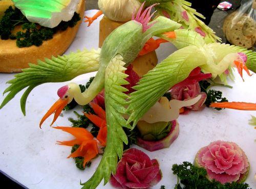 雕花萝卜