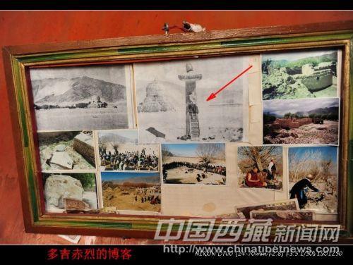 噶琼寺碑，据说是上个世纪30年代一个外国人所拍，当时古碑完好