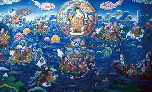 次旦朗杰的作品《十八罗汉》