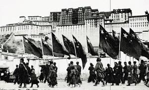 十八军进拉萨的入城仪式。