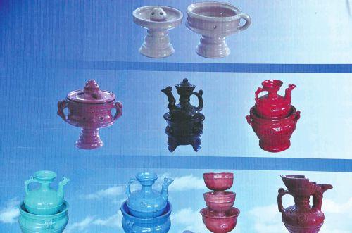  精美的陶器品。