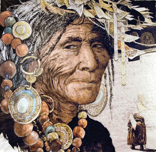 9、《藏族老阿妈》国画148.5x144.4cm-2008年作.jpg