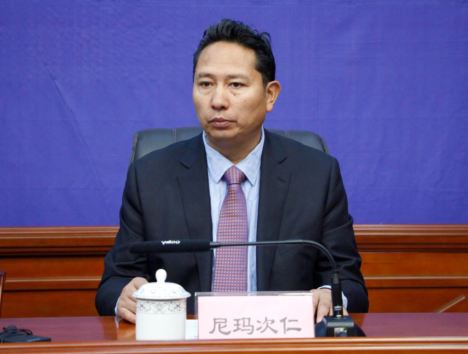 新闻发言人：中国登山协会副主席、西藏自治区登山协会名誉主席、区体育局局长 尼玛次仁.JPG