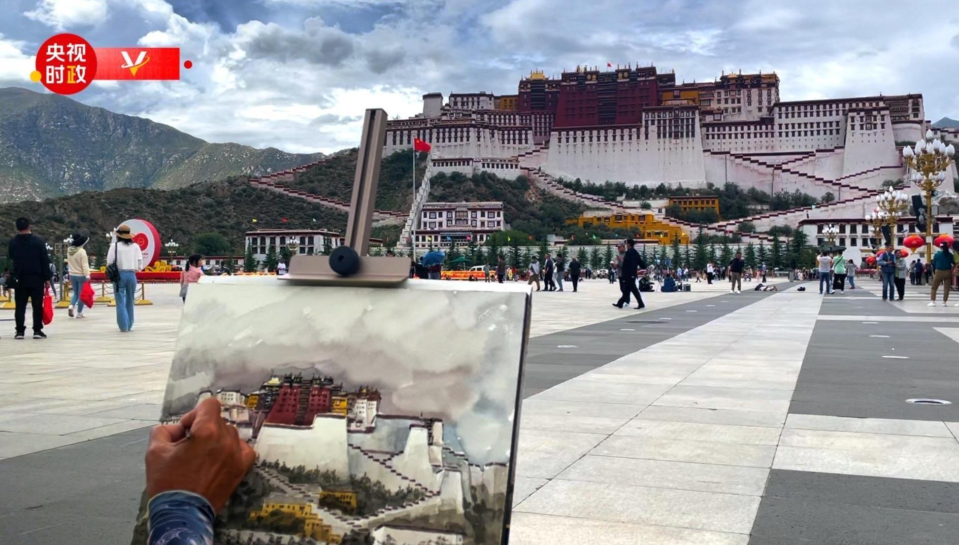 习近平西藏行丨走进布达拉宫广场