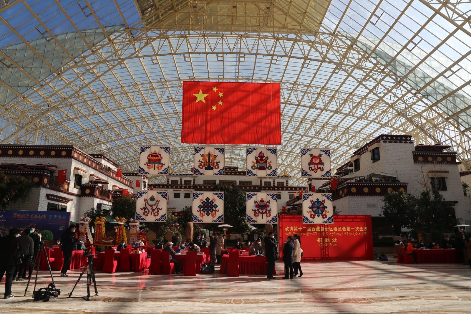 图为政协委员报到点.JPG