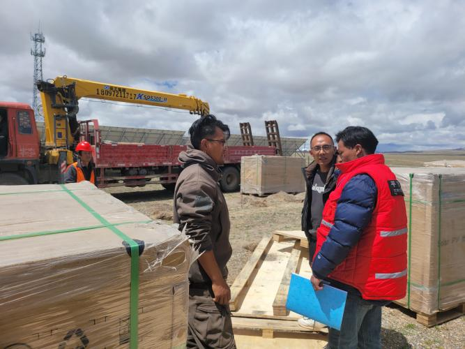 安多县玛荣乡改巴村开展安全生产大检查活动