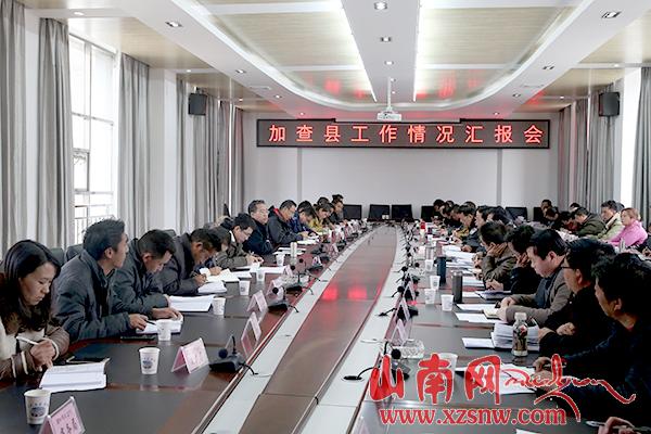 普布顿珠：全面建成美丽幸福加查